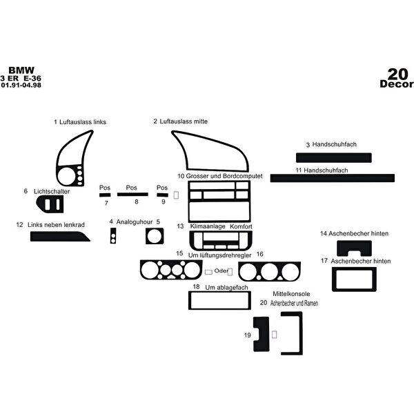 meriç cockpit design Torpido Kaplama Setleri