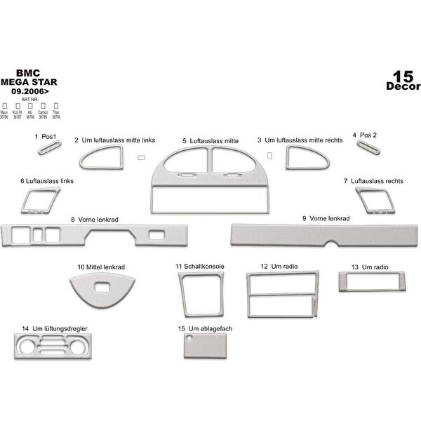 meriç cockpit design Torpido Kaplama Setleri