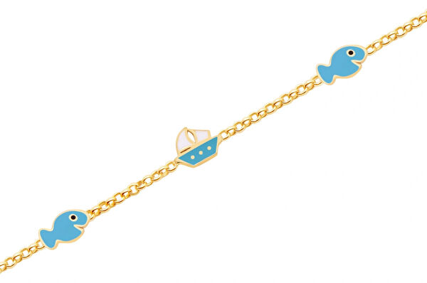 Diamond Line-Gülaylar Altın Bileklik