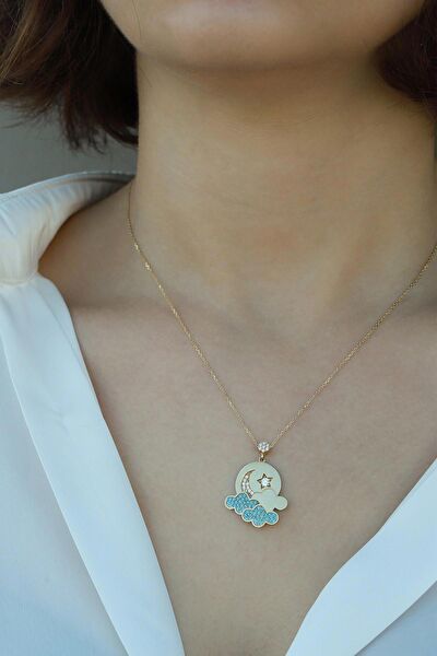 Diamond Line-Gülaylar Altın Kolye