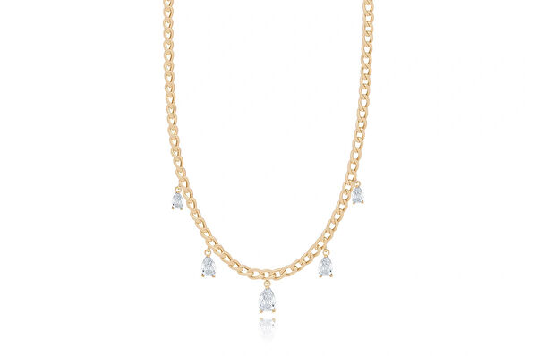 Diamond Line-Gülaylar Altın Kolye