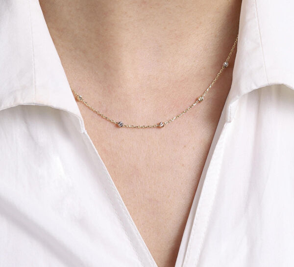 Diamond Line-Gülaylar Altın Kolye