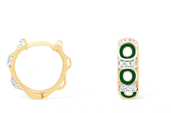 Diamond Line-Gülaylar Altın Küpe