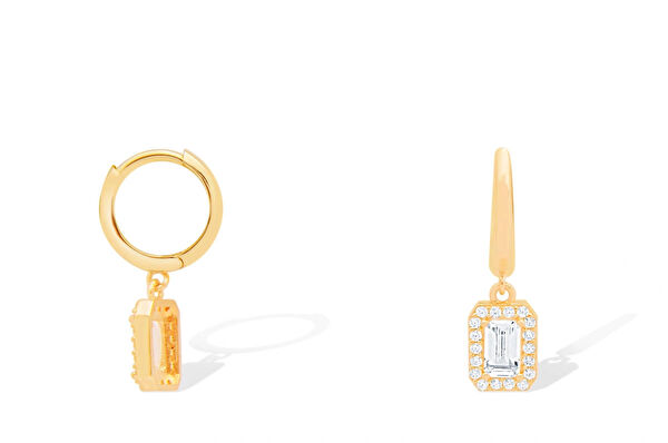 Diamond Line-Gülaylar Altın Küpe