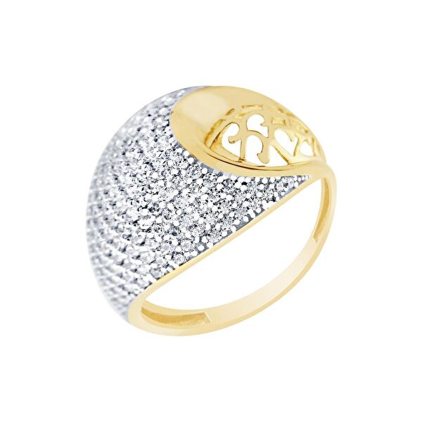 Diamond Line-Gülaylar Altın Yüzük