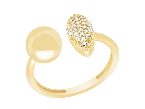 Diamond Line-Gülaylar Altın Yüzük