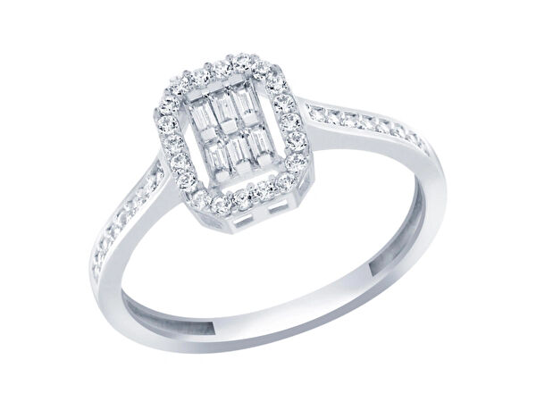 Diamond Line-Gülaylar Altın Yüzük