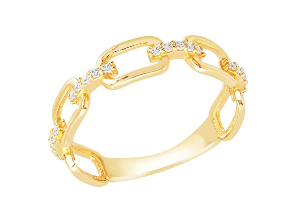 Diamond Line-Gülaylar Altın Yüzük