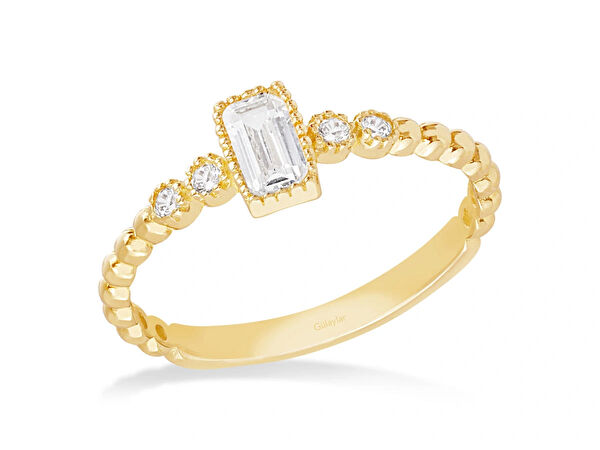 Diamond Line-Gülaylar Altın Yüzük