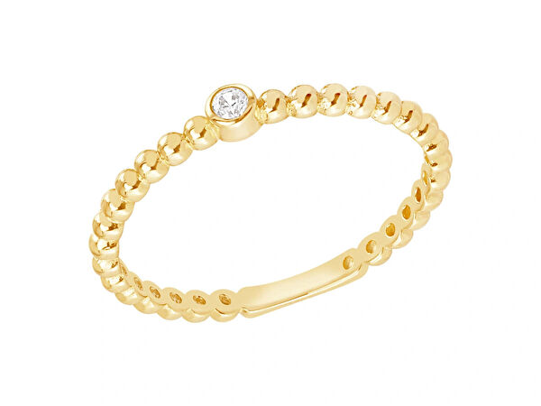 Diamond Line-Gülaylar Altın Yüzük