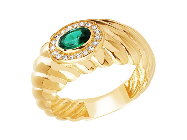 Diamond Line-Gülaylar Altın Yüzük