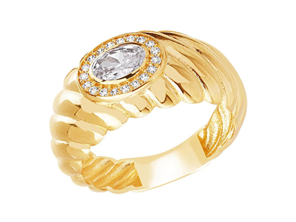 Diamond Line-Gülaylar Altın Yüzük