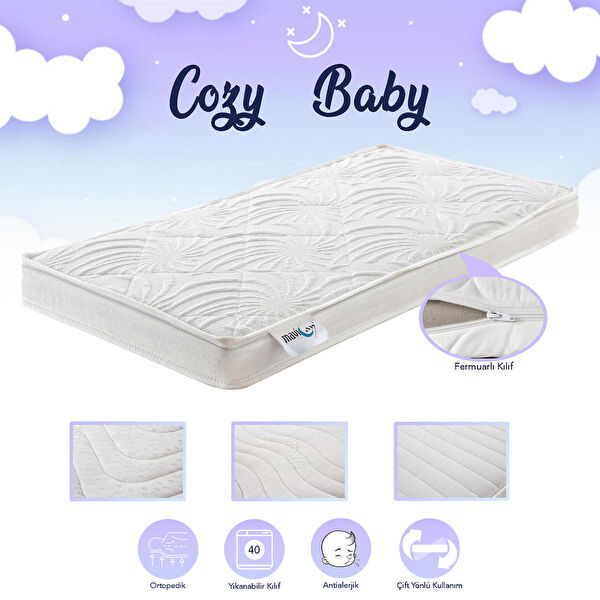 Mavi Ay Yatak Bebek Yatak