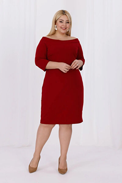 Madwilo Büyük Beden Günlük Elbise