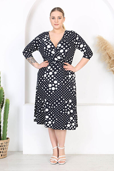 Madwilo Büyük Beden Günlük Elbise