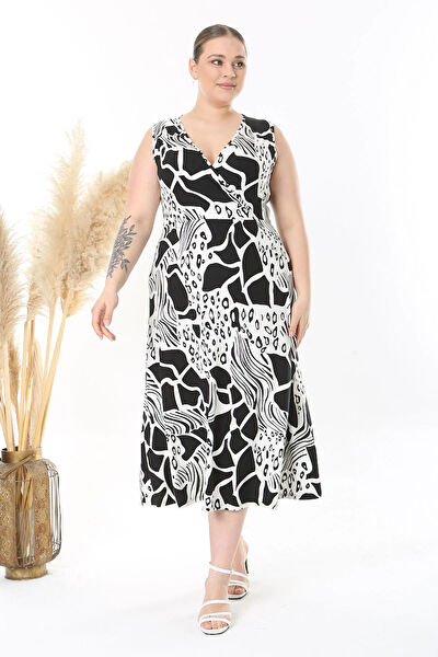 Madwilo Büyük Beden Günlük Elbise