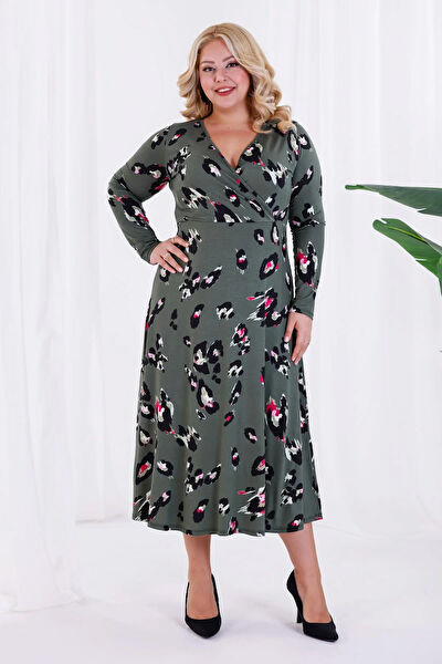Madwilo Büyük Beden Günlük Elbise