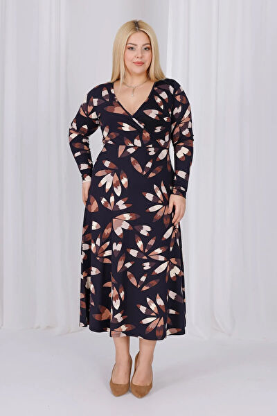 Madwilo Büyük Beden Günlük Elbise