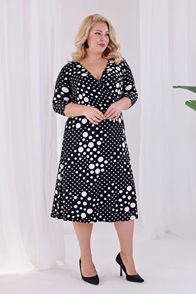 Madwilo Büyük Beden Günlük Elbise