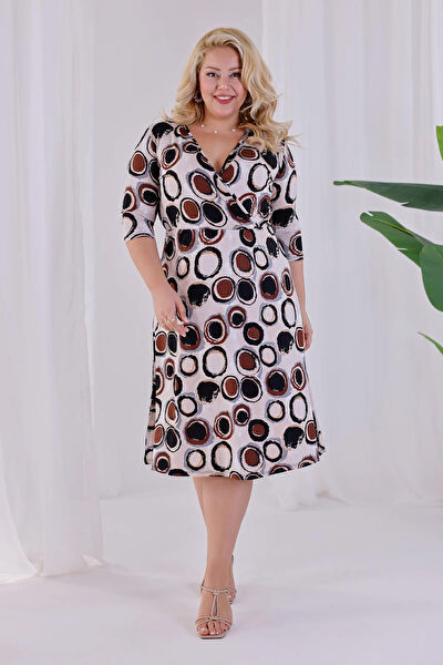 Madwilo Büyük Beden Günlük Elbise