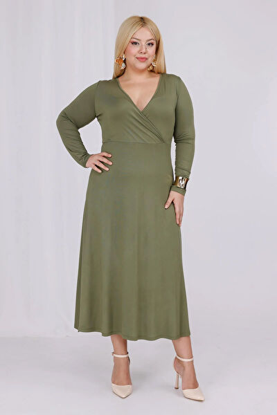 Madwilo Büyük Beden Günlük Elbise