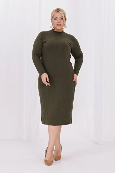 Madwilo Büyük Beden Günlük Elbise