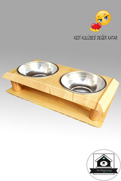kedigram KEDİ KULÜBESİ Kedi Mama ve Su Kapları