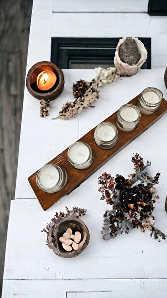 Nefha Candle Dekoratif Fener Mumluk