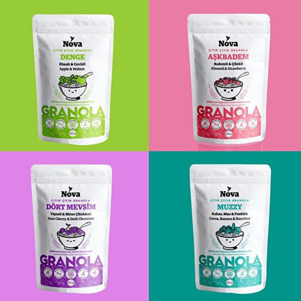 NOVA GRANOLA Müsli, Gevrekler