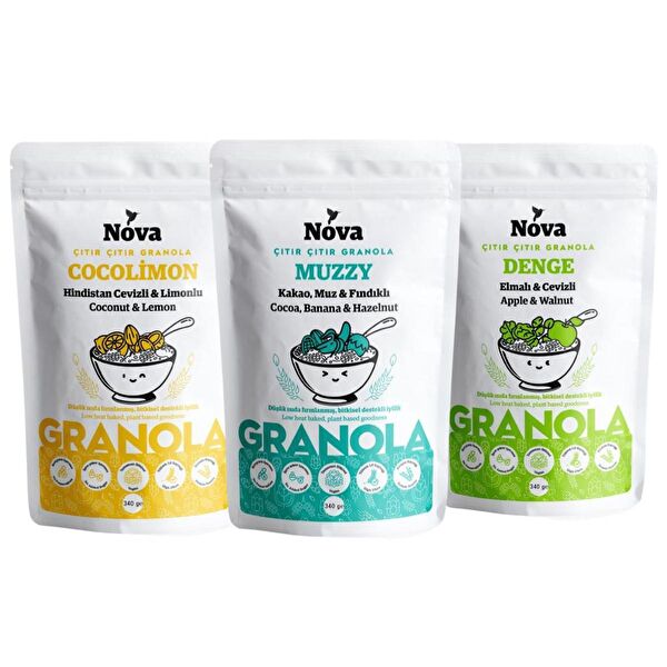 NOVA GRANOLA Müsli, Gevrekler
