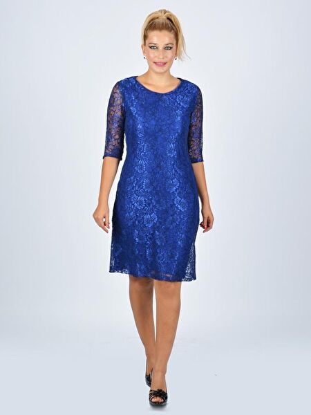 Nidya Moda Büyük Beden Abiye Elbise