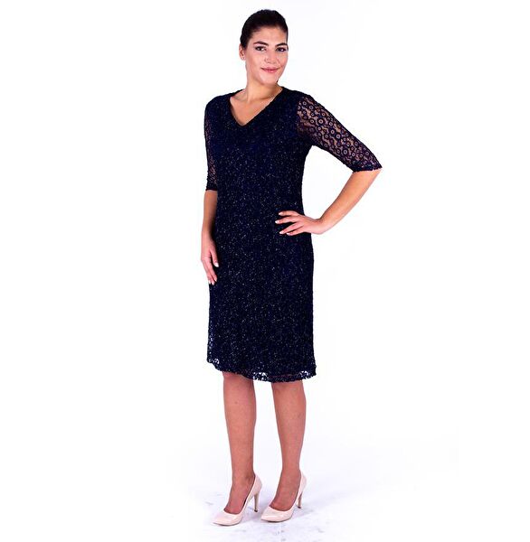 Nidya Moda Büyük Beden Abiye Elbise