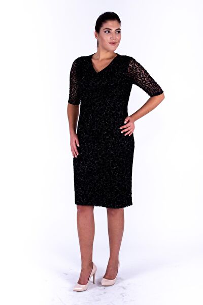 Nidya Moda Büyük Beden Abiye Elbise