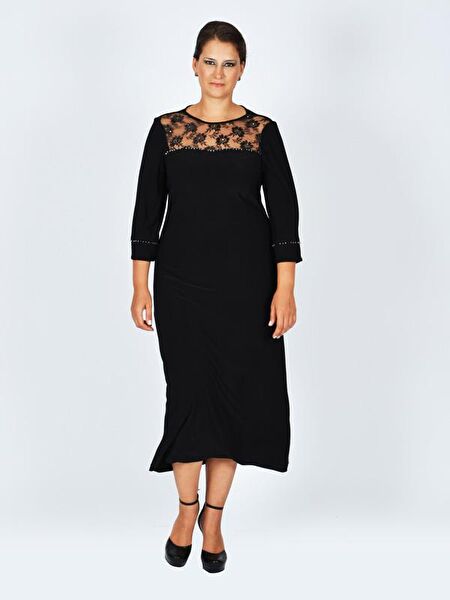 Nidya Moda Büyük Beden Abiye Elbise