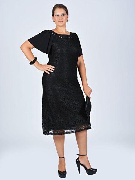 Nidya Moda Büyük Beden Abiye Elbise