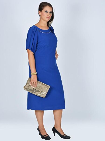 Nidya Moda Büyük Beden Abiye Elbise