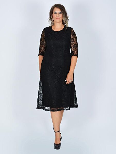 Nidya Moda Büyük Beden Abiye Elbise