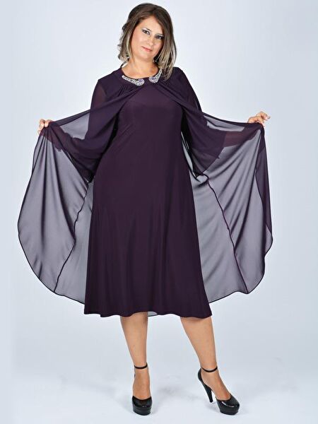 Nidya Moda Büyük Beden Abiye Elbise