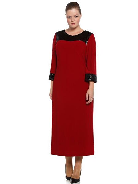 Nidya Moda Büyük Beden Abiye Elbise