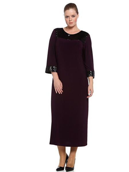 Nidya Moda Büyük Beden Abiye Elbise