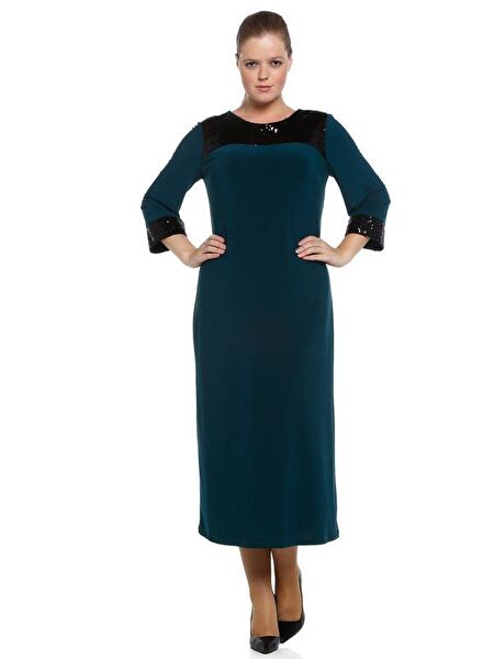 Nidya Moda Büyük Beden Abiye Elbise