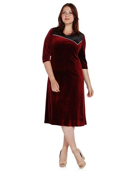 Nidya Moda Büyük Beden Abiye Elbise