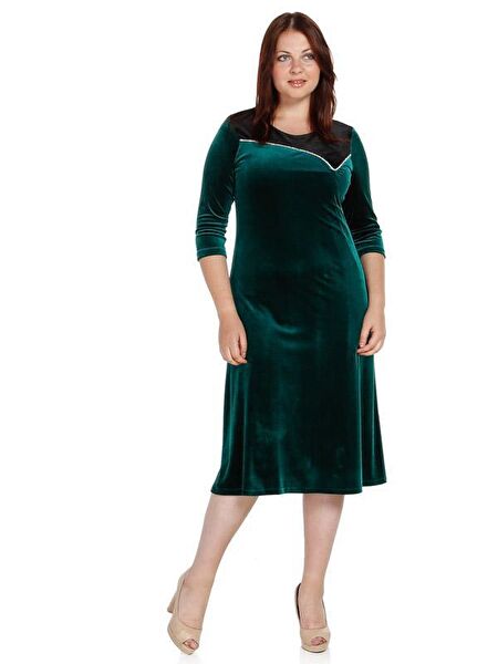 Nidya Moda Büyük Beden Abiye Elbise