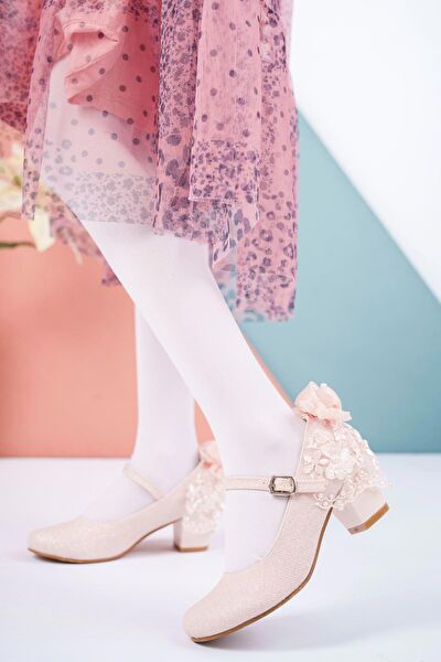 Neskaavm Kız Çocuk Topuklu, Abiye Ayakkabı