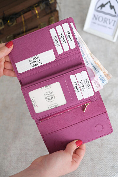 Norvi Leather Kadın Cüzdan