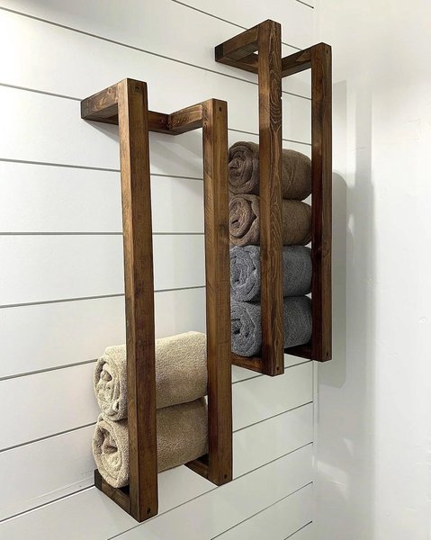 Nest Wood Banyo Askısı