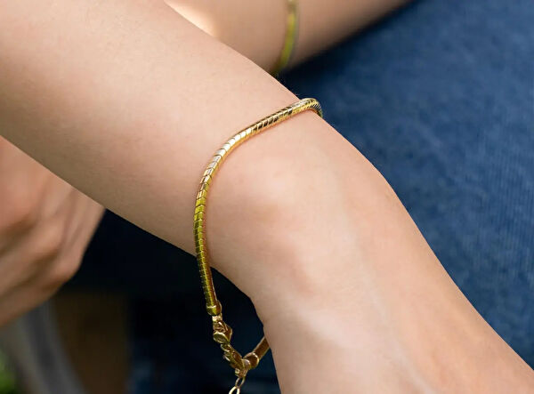 Safir Mücevher Altın Bileklik