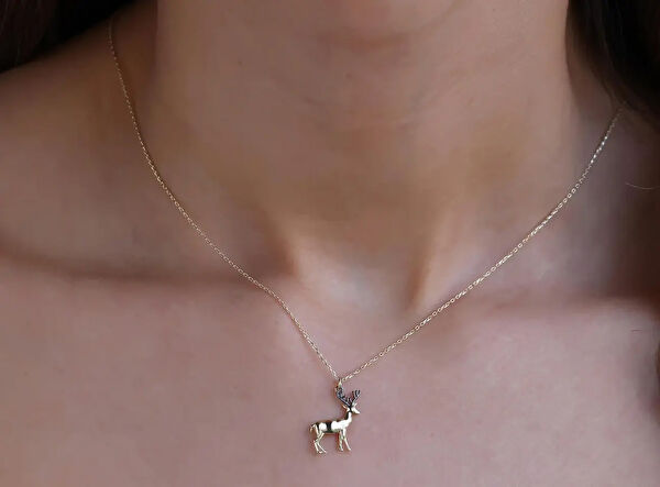 Safir Mücevher Altın Kolye