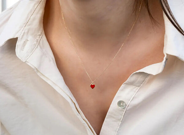 Safir Mücevher Altın Kolye