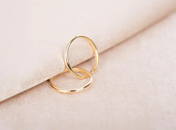 Safir Mücevher Altın Küpe